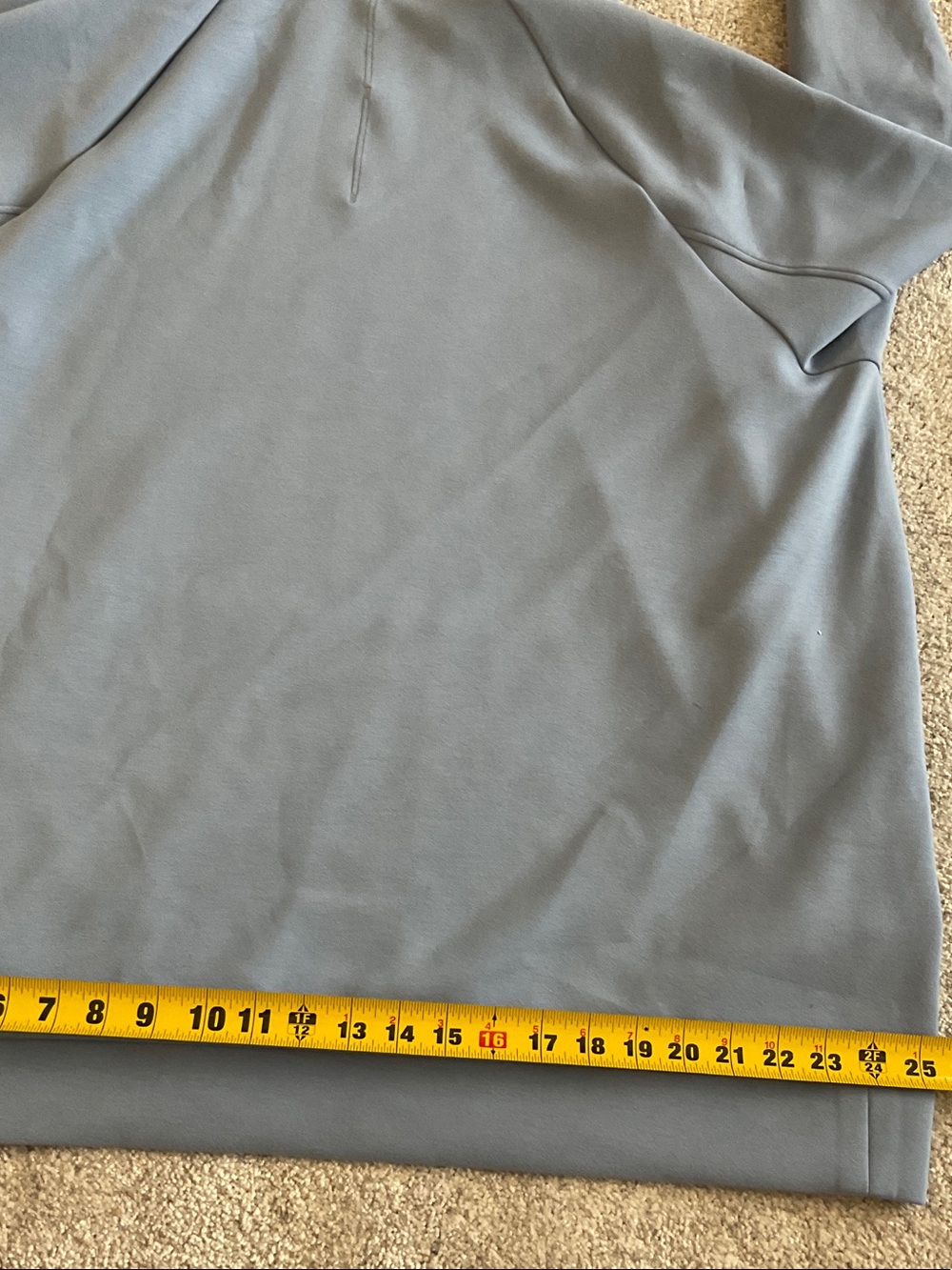 lululemon athletica Men's Light Blue Hooded Pullover - Picture 7 of 8